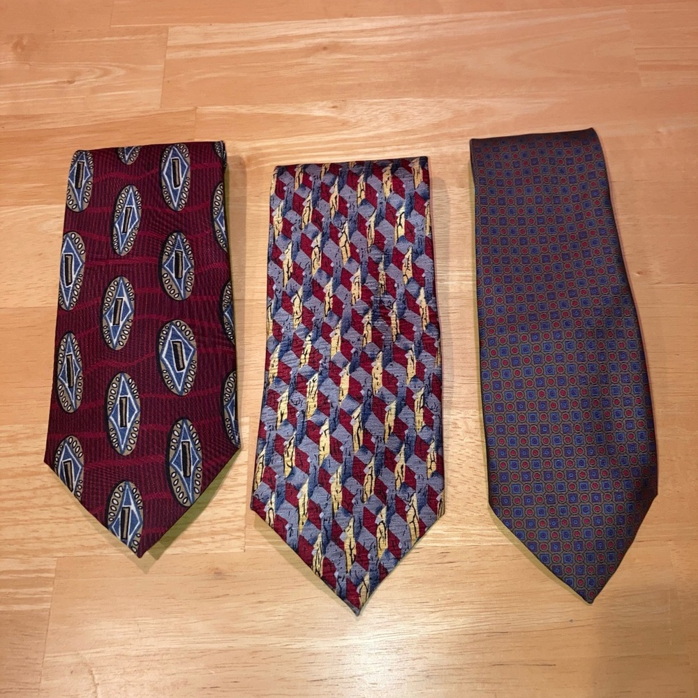 Silk ties x3